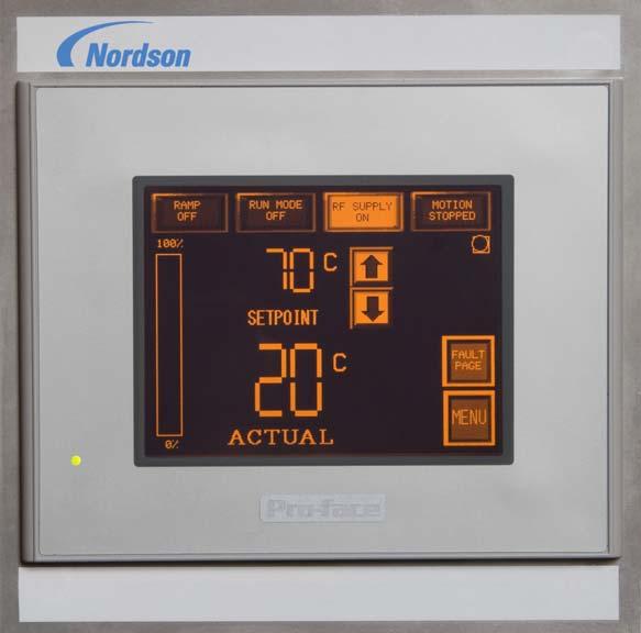 Controlador de temperatura por inducción BR 1 5 Descripción Ver la figura 1. El controlador de temperatura por inducción BR 1 de Nordson sustituye a los controladores de la serie Mountaingate.
