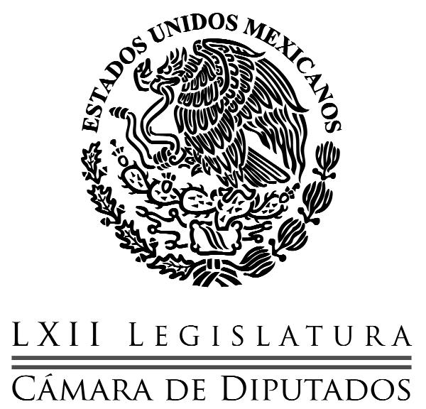 Gaceta Parlamentaria Año XVIII Palacio Legislativo de San Lázaro, miércoles 17 de junio de 2015 Número 4297-III CONTENIDO Acuerdos De la Conferencia para la Dirección y Programación de los, por el