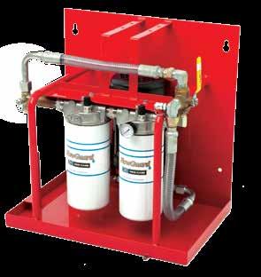 MANEJO DE FLUIDOS Filtración dedicada Unidad de filtración tipo panel Las unidades tipo panel son ideales para fluidos industriales minerales en depósitos de pequeños a medianos con poco caudal.