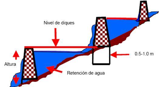 SISTEMAS DE RECARGA ARTIFICIAL DE AGUA Recarga por las entregas lentas de agua retenida en una presa o dique.