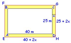 Si el perímetro es 0 y llmmos l longitud de uno de los ldos, el otro medirá 5, luego el áre del rectángulo será: Áre se ltur (