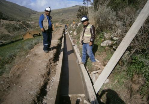 V Infraestructura Irrigación Liscay San Juan de Yanac