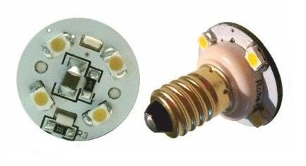 Fucsia 1,50 Lámpara LED 4+4 SMD 0,35W 40Lm 5 Voltaje 18x18x20mm Blanco
