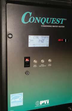 superficial y control de gas/aire proporcional Modulación total del quemador ( 500 MBH) Sistema de interconexión de gas de conformidad con ANSI, UL y FM Sistema operativo electrónico con controles de