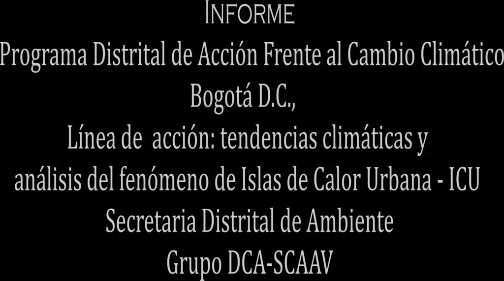 Nacional Proyecto ADAPTE estudio de caso Bogotá D.C.
