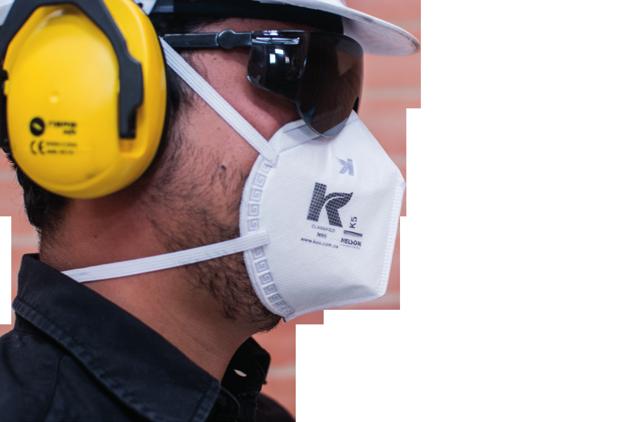 Respirador El respirador libre de mantenimiento KOS K5 es un respirador purificador libre de mantenimiento que garantiza una efectiva, confortable e higiénica protección respiratoria contra