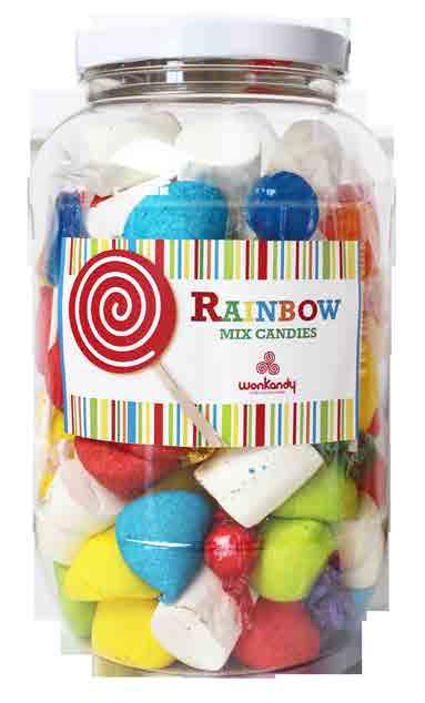 Rainbow Mix Canies Gallon Jar Uts./box: 6 1170 gr.