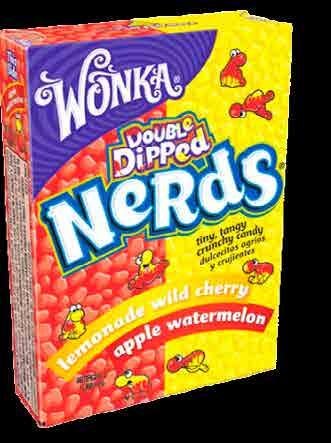 20100037 NERDS DOUBLE DIPPED CHERRY WATERMELON Uts/box:36 46.7 gr.