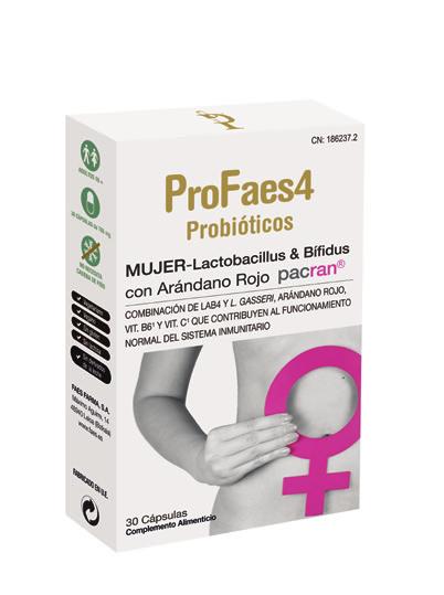 nutrientes 1 La suplementación nutricional puede ser de utilidad en aquellas mujeres con algún déficit nutricional o con síntomas que alteran su calidad de vida 1 Nuevo ProFaes4 Mujer con probióticos