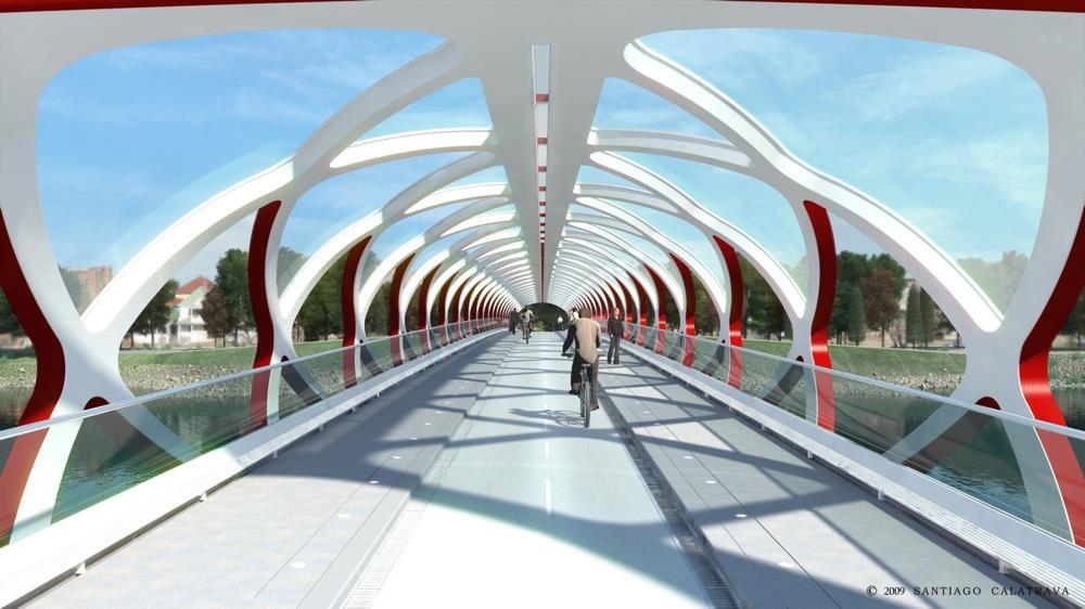 El español arquitecto e Ingeniero Santiago Calatrava ha revitalizado no sólo el arte de la construcción de puentes.