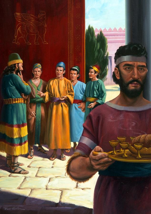 En el capítulo 1 de Daniel, el relato cuenta que Daniel, Ananías, Misael y Azarías decidieron no contaminarse con las delicias del rey y eso les proporcionó muchos beneficios, entre ellos la