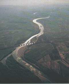AGUAS SUPERFICIALES RÍOS PROCESO Curso Bajo: Al ser mínima la pendiente, los ríos pierden acción erosiva y de transporte, y predomina la SEDIMENTACIÓN.