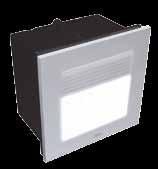 900K (NW) Distribución lumínica: indirecta (bañador) y difusa Acabados: blanco y aluminio Fuente de alimentación: incluida Conexión: 1000 V / 5060 Hz Instalación: empotrar en pared Dimensiones de