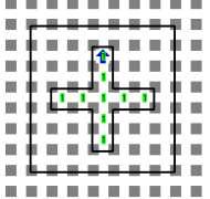 y hacerles más fácil el ver la cruz del mapa. Ayuda a Karelman a iluminar la cruz que está en el mundo, esto es dejar un solo zumbador en cada posición posible dentro de la cruz.