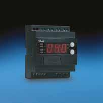 EKC 331: Controlador de Capacidad de Centrales El controlador se utiliza para la regulación de capacidad de compresores o condensadores en sistemas de refrigeración pequeños.