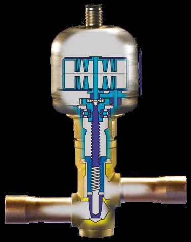 KVS: Controles de resión de Evaporador KVS 15 es una válvula de control de aspiración modulante para aplicaciones de refrigeración como es el caso de los