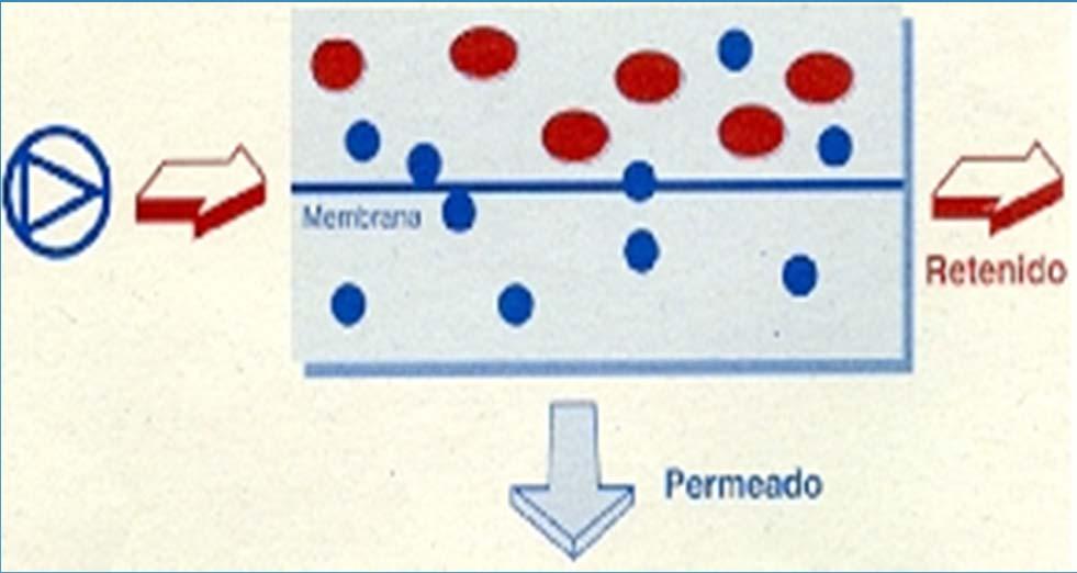 La filtración tangencial. Se caracteriza por una circulación rápida del líquido a filtrar tangencialmente a una membrana (el filtro).