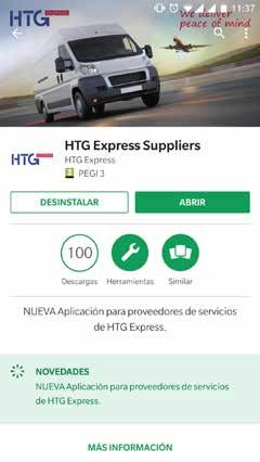 En caso contrario no permitirá que se instale la aplicación. 2 HTG Express HTG Express 3.