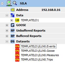 10.2. Servicios El equipo SILA compacto dispone de multiples servicios según la norma IE 61850 que referenciamos a continuación: DATASETS Los Datasets son