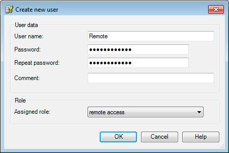 Firewall en modo avanzado 3.2 Crear reglas de firewall personalizadas 3.2.5 Crear un usuario Remote Access Crear un usuario Remote Access 1.