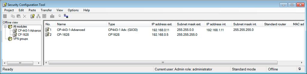 Configurar túnel VPN 4.2 Túnel VPN entre CP 1628 y CP x43-1 4. Pase a las propiedades del objeto del CP x43-1 y active también la casilla de verificación "Activar Security" en la ficha "Security". 5.