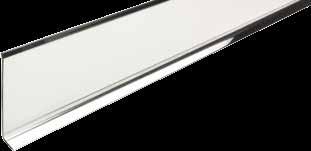 ESPECIFICACIONES Material Superficies Altura Ancho visible Largo Accesorios Aluminio plateado, plateado Rectificado