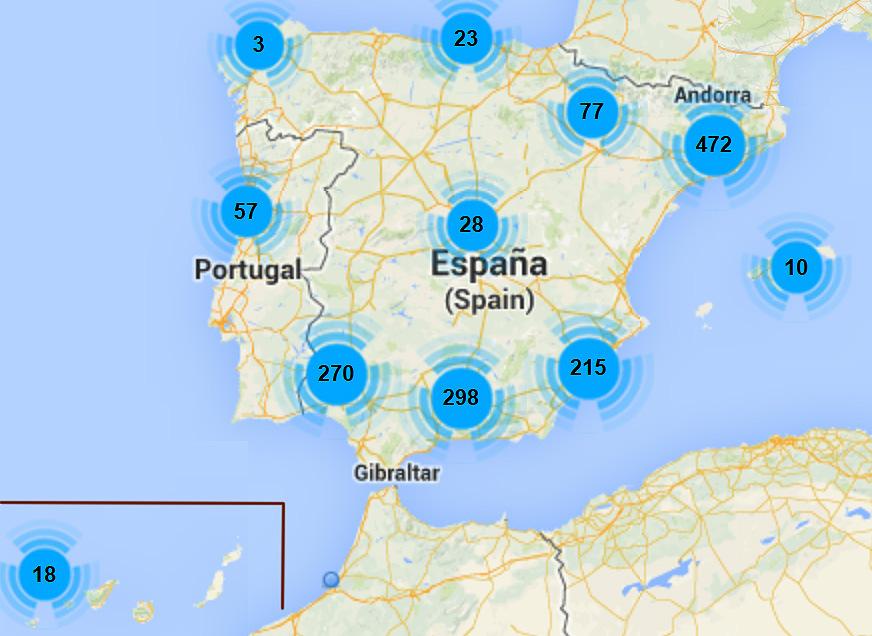 Gráfico 8. Firmantes del Pacto de los Alcaldes en España Fuente: http://www.pactodelosalcaldes.
