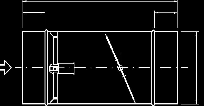 RVV Delante de la compuerta, en el sentido de circulación del aire, se instala un captador cruciforme, con toma de presión diferencial, que capta las variaciones de presión según el caudal de aire