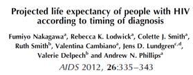 Aumento de la esperanza de vida de los pacientes con VIH Alta (CD4 ~ 432