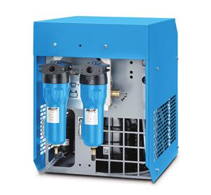 Descarga capacitiva inteligente de los condensados Toda la gama de secadores frigoríficos está equipada con purgadores capacitivos de condensado; utiliza sensores electrónicos de nivel
