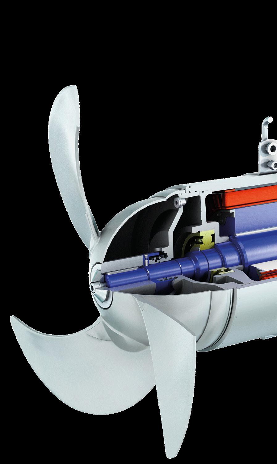 Aplicaciones principales El agitador sumergible Gama ABS XRW es un equipo versátil y compacto idóneo para una gran variedad de aplicaciones, incluyendo su uso en líquidos agresivos y abrasivos.