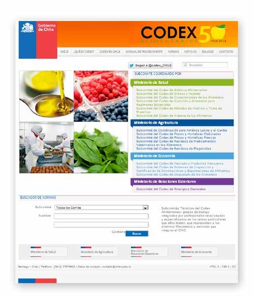 GESTIÓN ACHIPIA 2011 / 2013 21 de la Comisión del Codex Alimentarius.