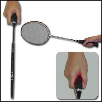 The grip is the way you handle the racket. It is essential to perform the right strokes. Para poder jugar bien a bádminton es fundamental saber agarrar bien la raqueta.