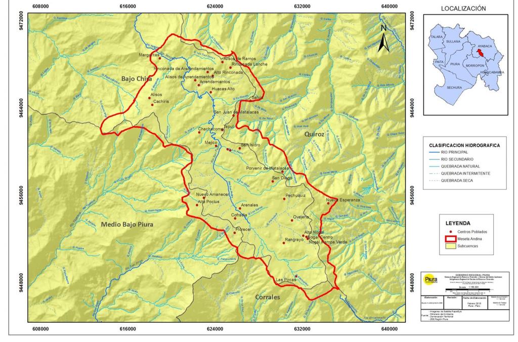 Mapa N 13: Mapa Hidrográfico de la Meseta Andina Fuente: Gerencia Regional de