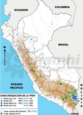 Distritos de Río Grande (Ica) y Capachica (Puno) soportaron una noche muy fría Los distritos de Río Grande (Ica) y Capachica (Puno), que alcanzaron temperaturas mínimas de 9.