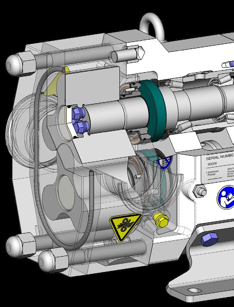 Diseño de alto rendimiento y fiabilidad La fijación única del rotor combina un posicionamiento preciso del rotor y facilidad de mantenimiento Lóbulos