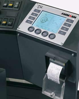 Equipamiento opcional ACE Ammann Compaction Expert es un sistema de control y medida único para los rodillos vibrantes.
