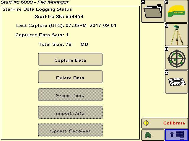 Unidad de control de aplicaciones 1120 Nuevas funciones: Archivos de Identificación de Cosecha, Algodón (HIDC) Además de las funciones actuales de WDT, ahora se tiene la opción de enviar archivos de