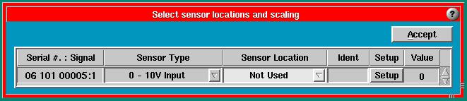 Paso Cinco: configure el software edart TM La pantalla 'Ubicaciones de sensores' del edart TM mostrará el Módulo de entrada analógica como se ve en la Figura 5: Si el Módulo de entrada analógica no