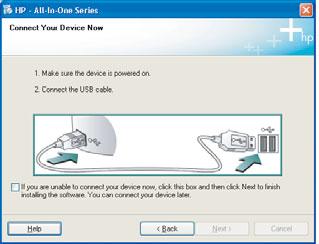 15 Conecte el cable USB Conecte o cabo USB Usuarios de Windows: Es posible que tenga que esperar algunos minutos antes de que aparezca el mensaje en pantalla que pide confirmación para conectar el