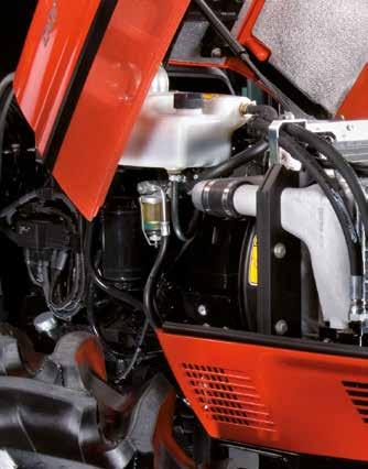 Modernos motores de la serie 1000 de 3 y 4 cilindros El corazón de la gama Dorado 3 son los modernos motores desarrollados y fabricados por SAME DEUTZ-FAHR, de última generación, Tier III, de 3 y 4