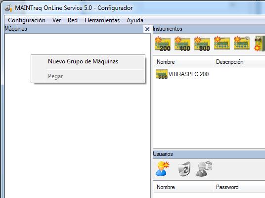 CONFIGURACIÓN DEL GRUPO DE MÁQUINAS MAINTraq OnLine Server puede monitorear diferentes grupos