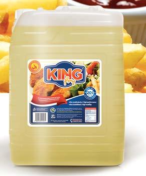 ACEITE KING FRY 20 LITROS Descripción: Aceite especial para papas fritas y botanas, más ligero que