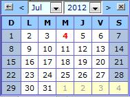 La fecha de registro tiene una fecha mínima de registro es de un año después de la fecha actual de registro.