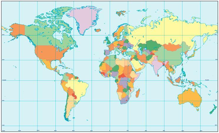 La representación de la Tierra Mapa: es una representación sobre una superficie plana, generalmente una hoja de papel, donde se