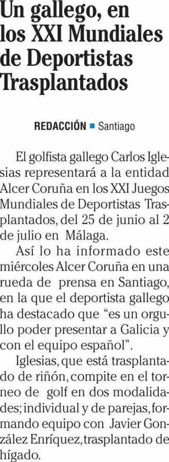 Faro de Vigo Galicia Prensa: Diaria Tirada: 32.086 Ejemplares Difusión: 27.