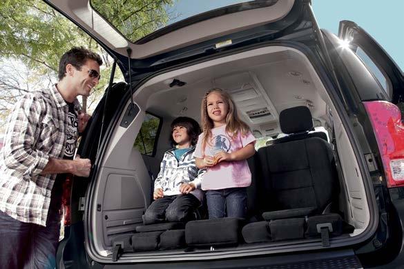 INSUPERABLE ESPACIO INTERIOR Una minivan con un diseño interior inteligente y llena de tecnología. Así es a la Dodge Grand Caravan 2018.