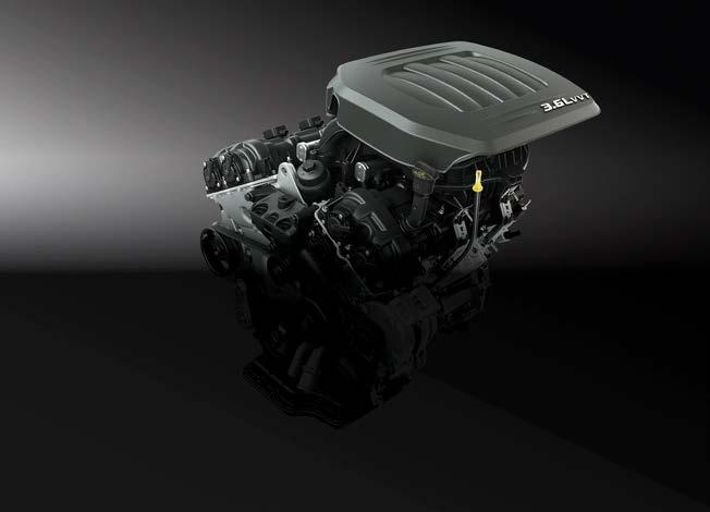 ENERGÍA DE SOBRA Gracias a su poderoso motor Pentastar V6 de 3.6 L VVT con 283 C.F.