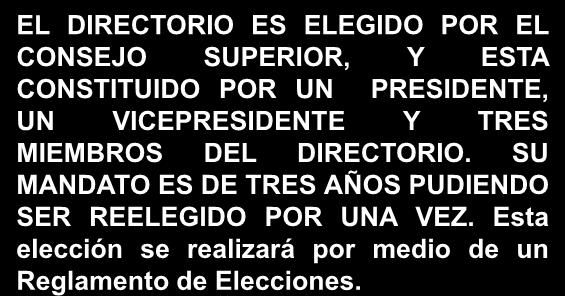 ELECCCION DIRECTORIO (Art.