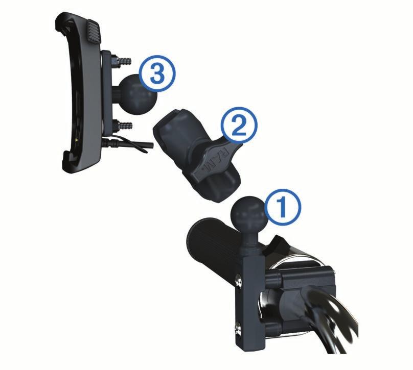 1 Introduce los tornillos de cabeza plana M4 de 40 mm À atravesando las arandelas Á, el soporte de sujeción, los separadores Â y la placa base Ã.